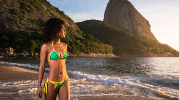 femme Brésil plage beauté paysage maillot de bain
