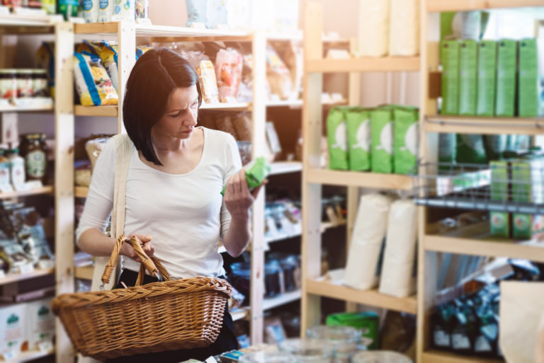 étiquetages alimentaires courses aliments compositions achats nourriture