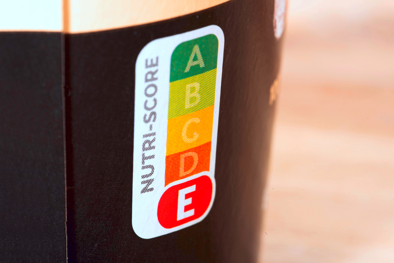 nutriscore sur un emballage