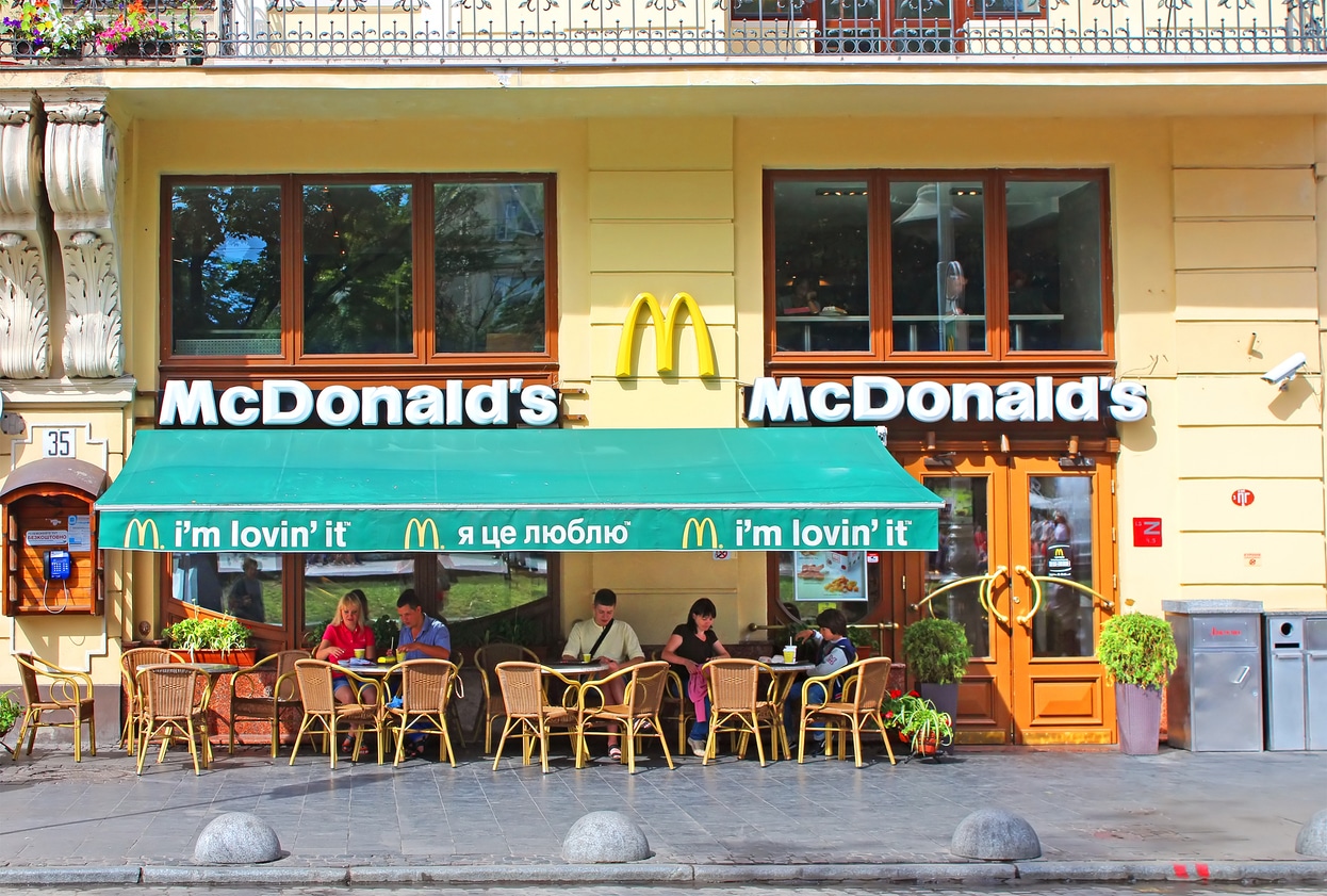 MacDonalds restaurant in Lviv, Ukraine