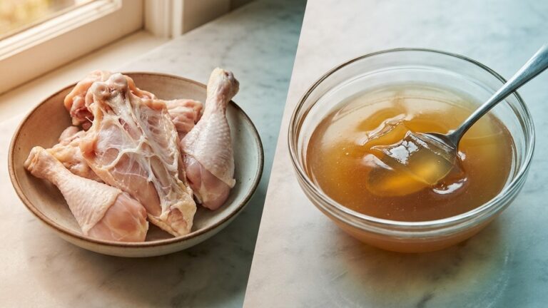 Gélatine collagène différence : pourquoi l'un devient l'autre à la cuisson