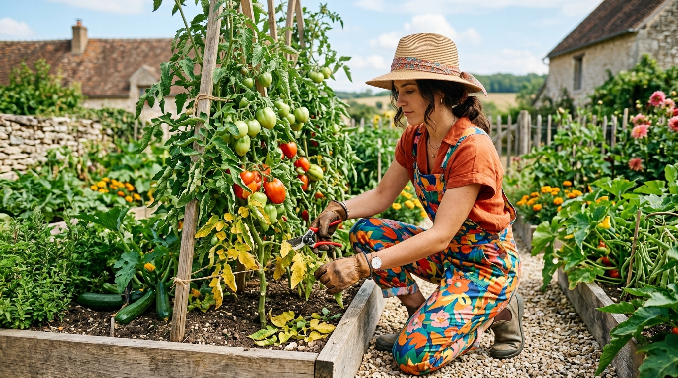 Je regardais mon voisin dégarnir le pied de ses tomates chaque mois de juillet : j&rsquo;ai fini par comprendre ce que ce geste lui rapportait vraiment