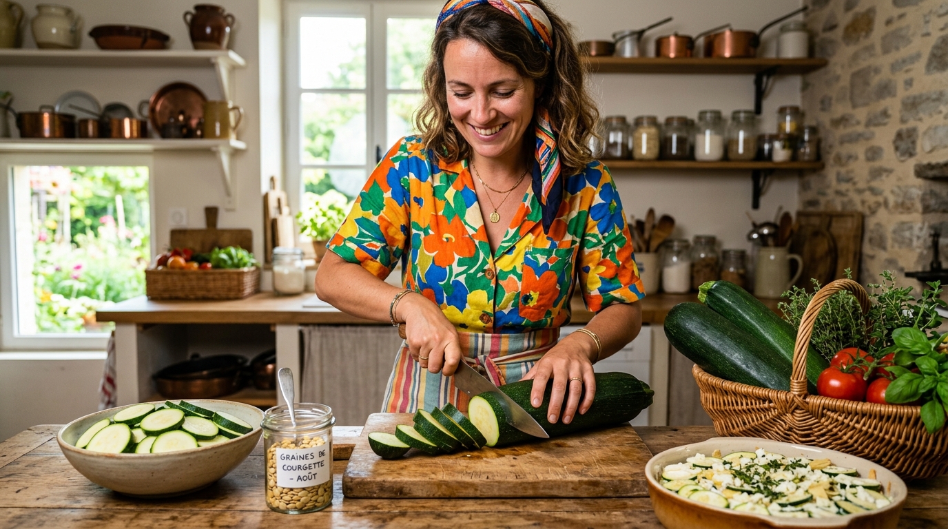 « Ne les mets surtout pas au compost » : depuis qu&rsquo;une ancienne m&rsquo;a montré quoi faire de mes courgettes trop grosses, je guette celles que j&rsquo;oubliais avant