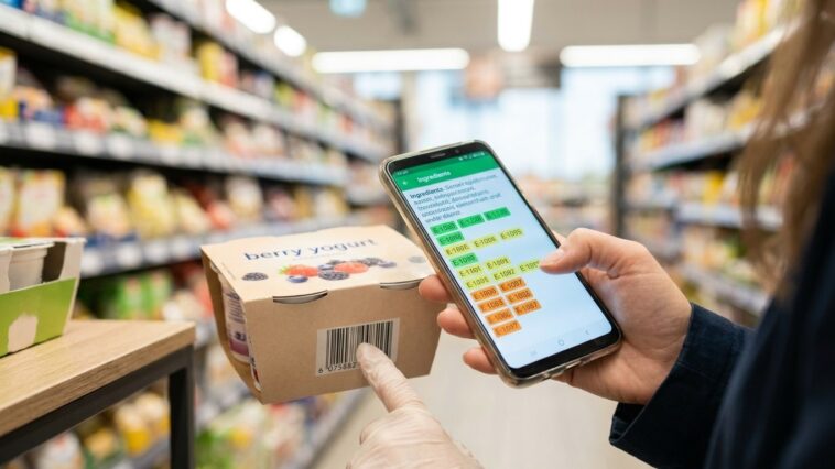 Application mobile scan additif alimentaire : comparatif des 6 meilleures apps en 2024