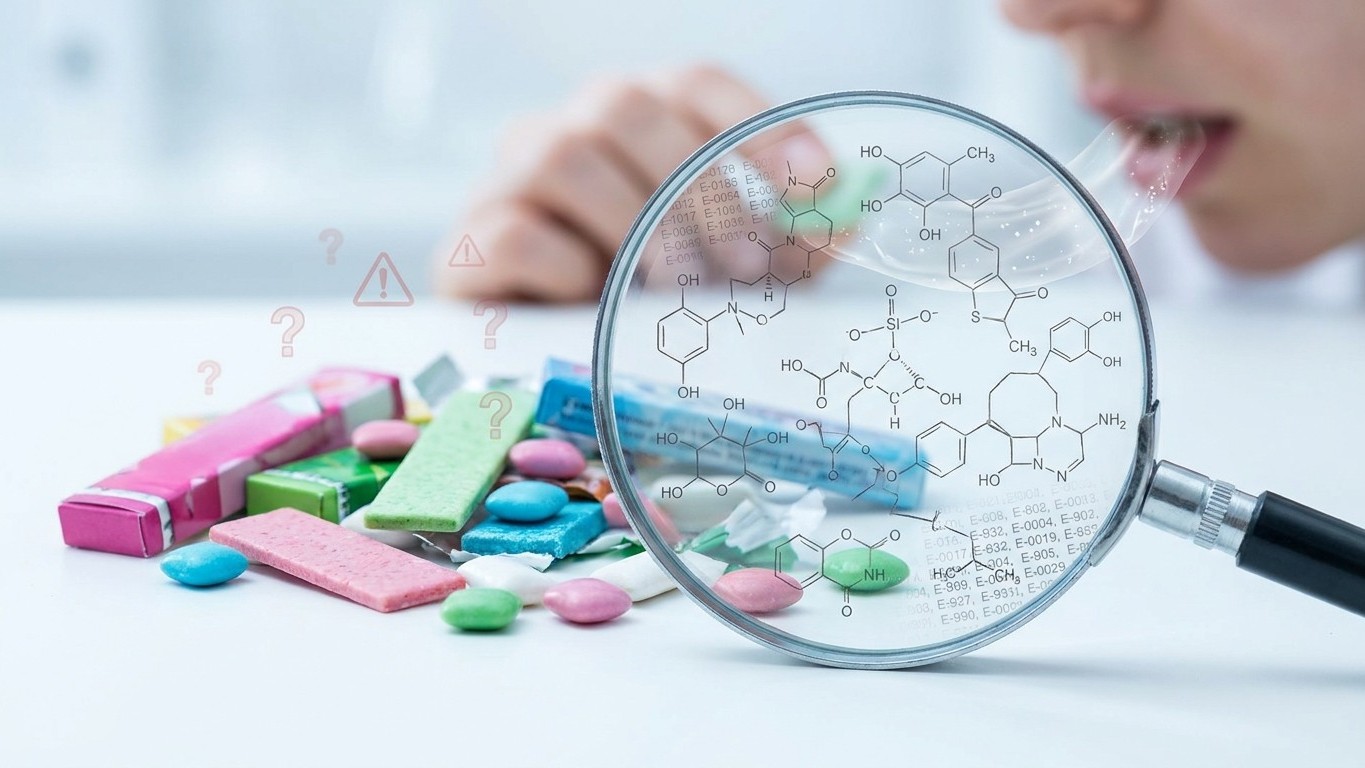 Chewing-gum additif porc : la gomme base et les édulcorants à vérifier avant de mâcher