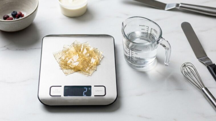 Dosage gélatine feuille recette : la règle des 2 grammes par 100 ml de liquide