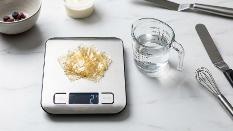 Dosage gélatine feuille recette : la règle des 2 grammes par 100 ml de liquide