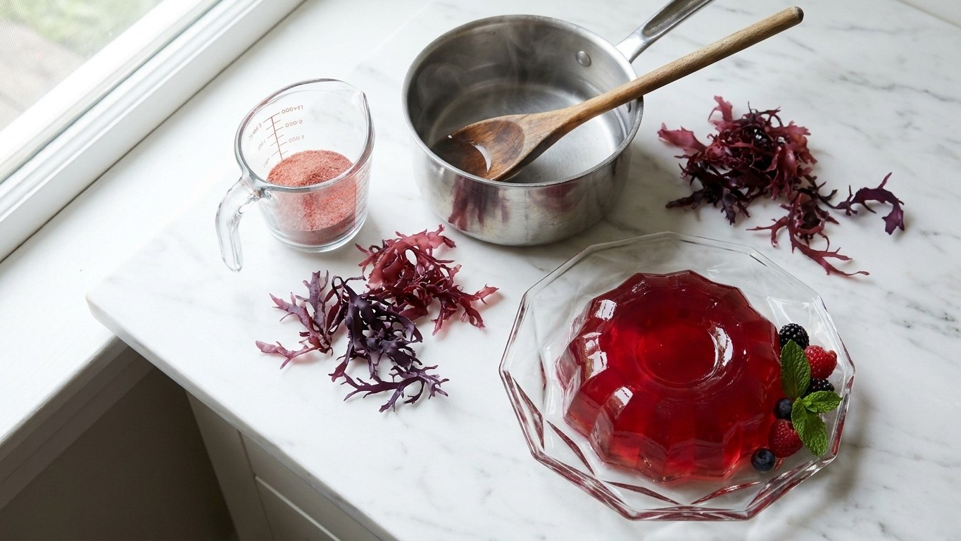 Gélatine végane comment faire : la recette maison à base d'algues en 15 minutes