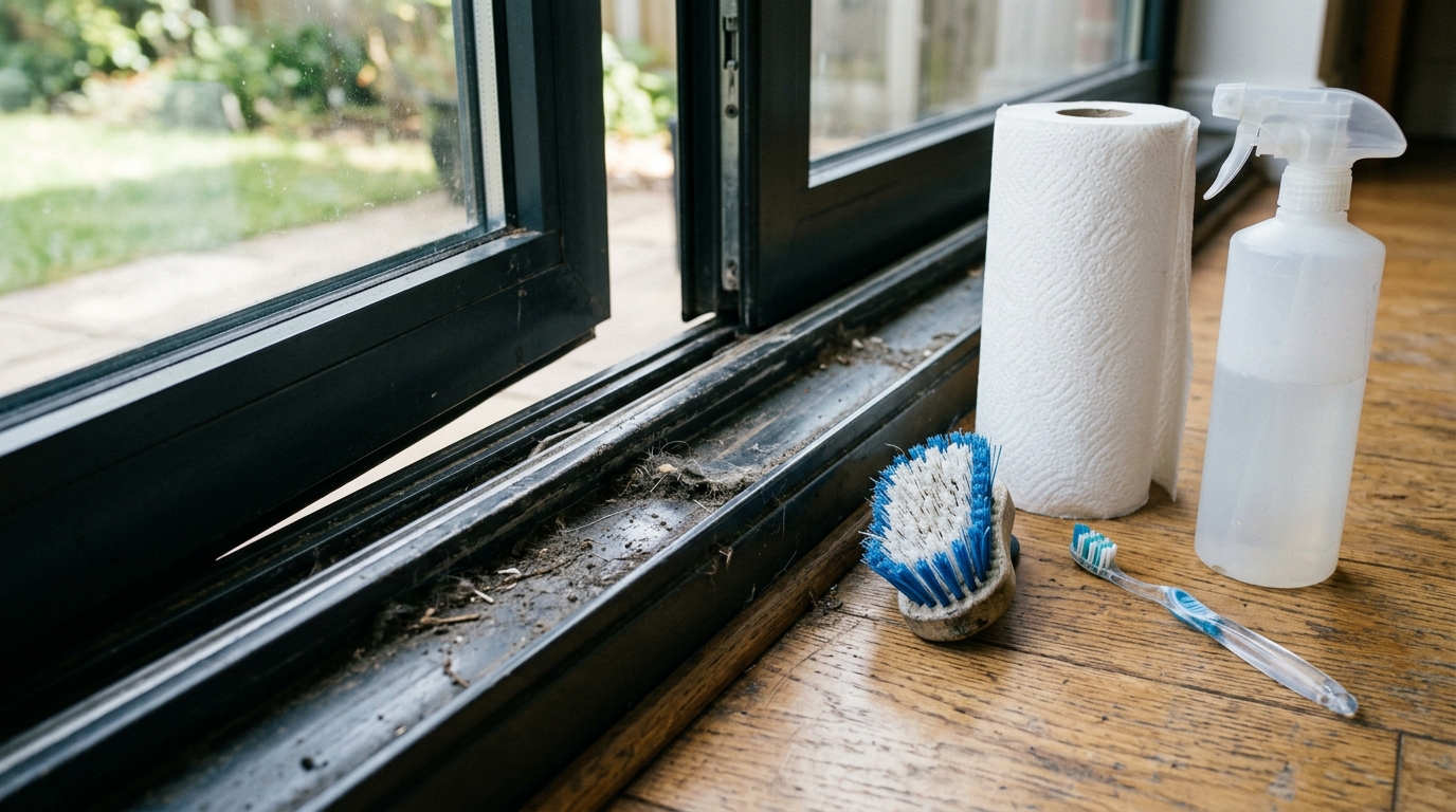 Mon voisin ne sort jamais de brosse pour les rails de ses fenêtres et ce n’est pas par paresse
