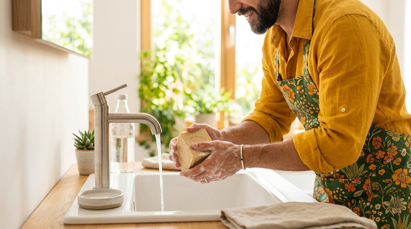 Plus personne ne pose de distributeur de savon près du lavabo : voici ce qui le remplace dans les salles de bain modernes