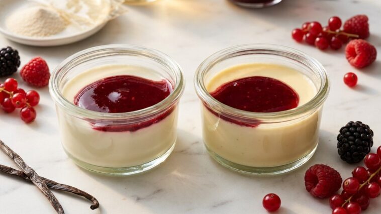 Recette panna cotta gélatine ou agar-agar : deux textures, un même dessert